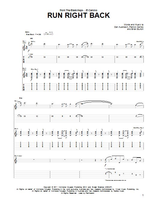 Product gallery: Page 1 of 1 Run Right Back, The Black Keys