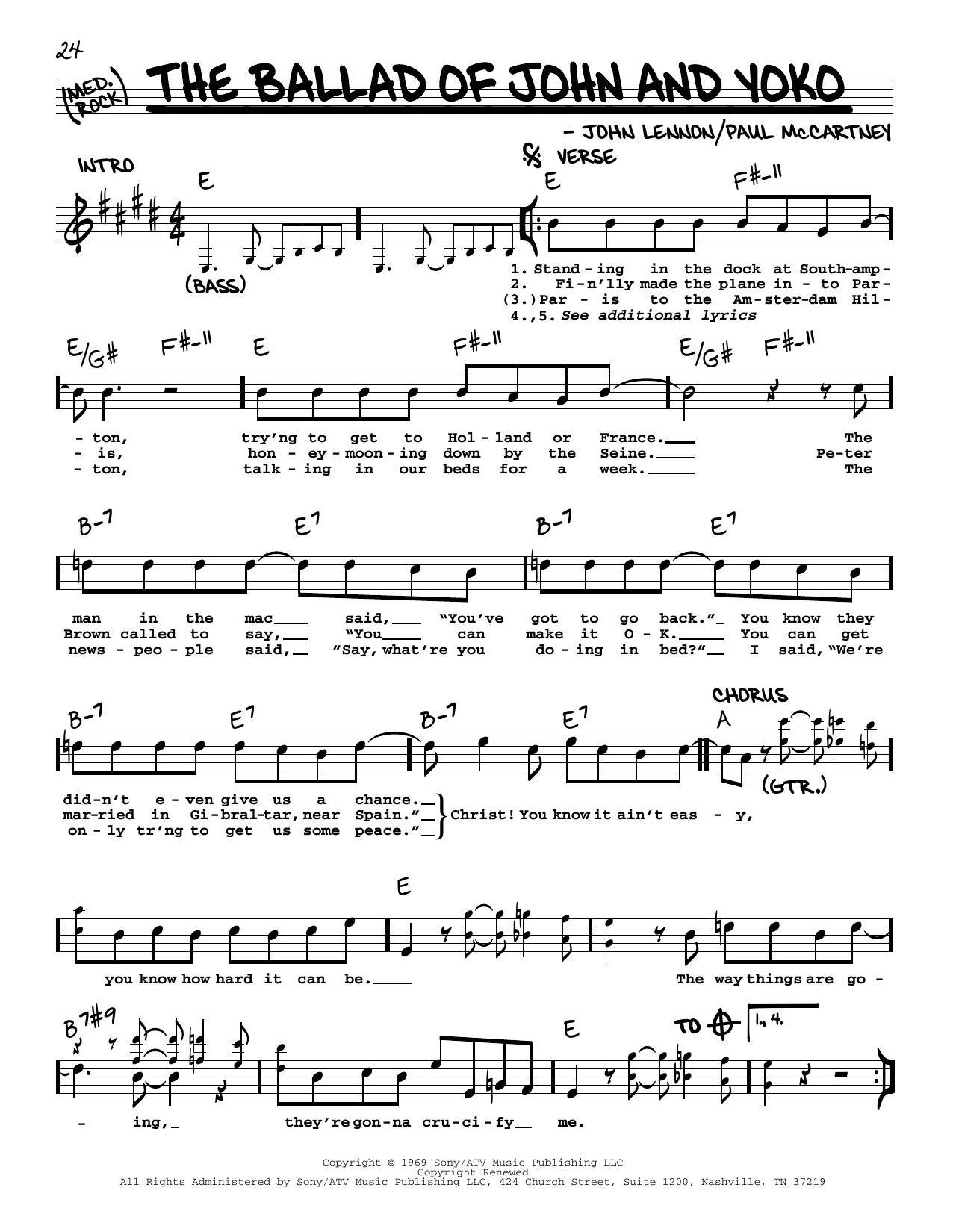 Product picture to: The Ballad Of John And Yoko [Jazz version]