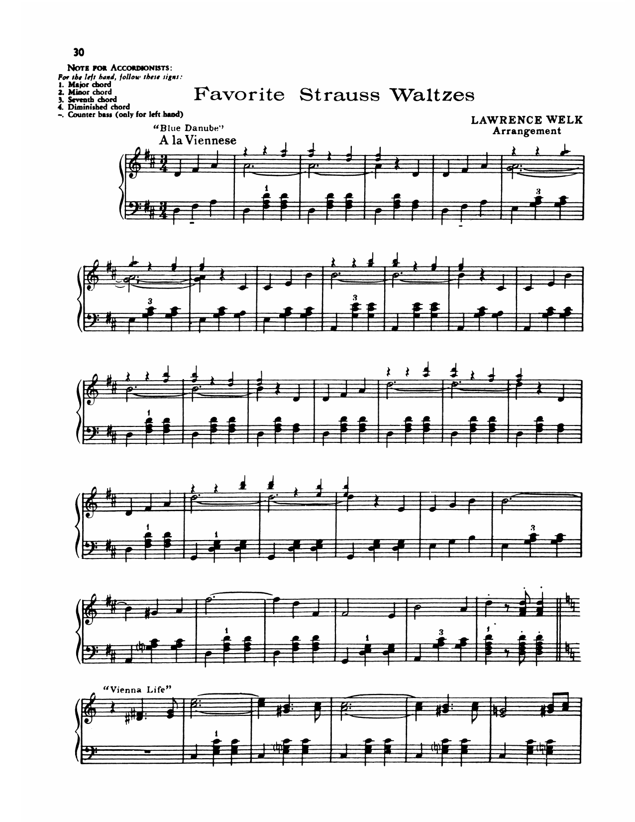 Produktgalerie: Seite 1 von 1 Favorite Strauss Waltzes, Lawrence Welk, Klavier