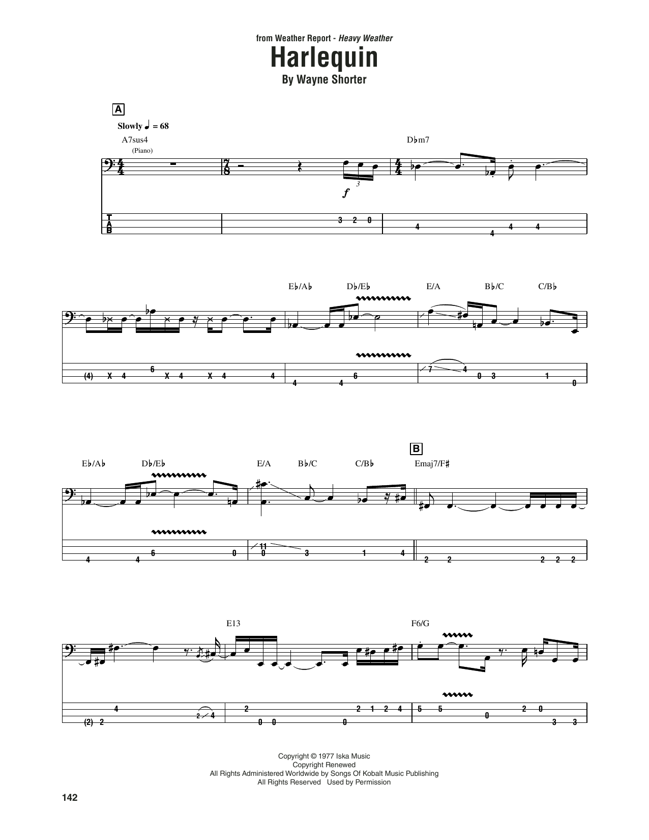 Produktgalerie: Seite 1 von 1 Harlequin, Weather Report, E-Bass
