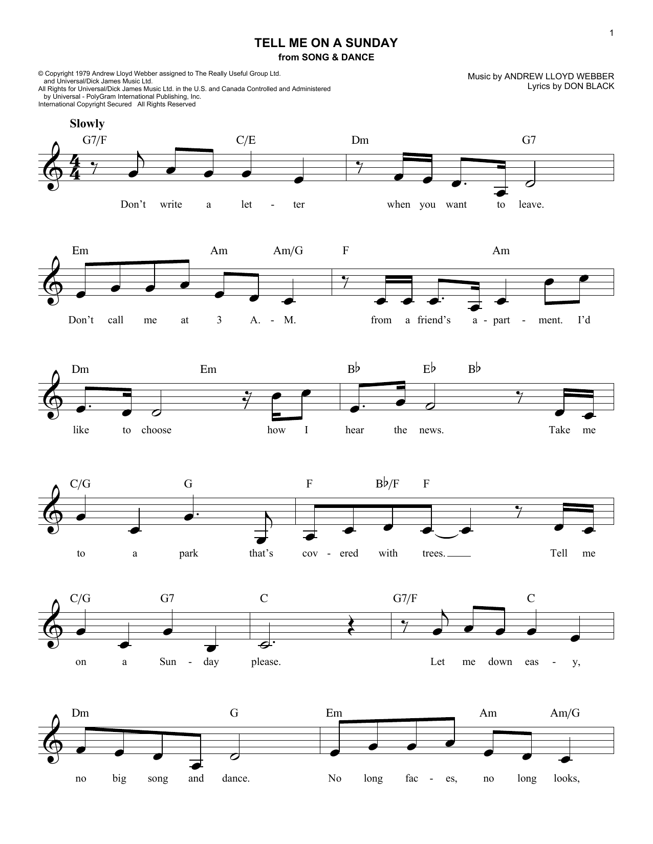 Produktbild zu: Tell Me On A Sunday