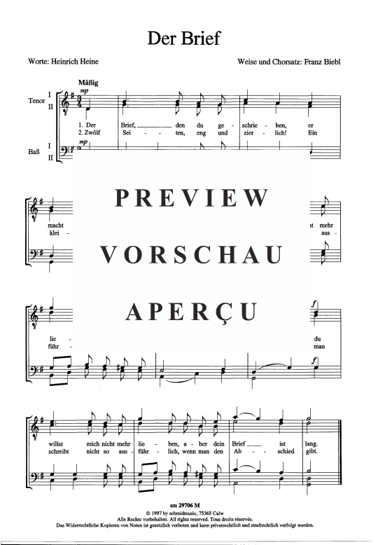gallery: Der Brief , , (Männerchor)
