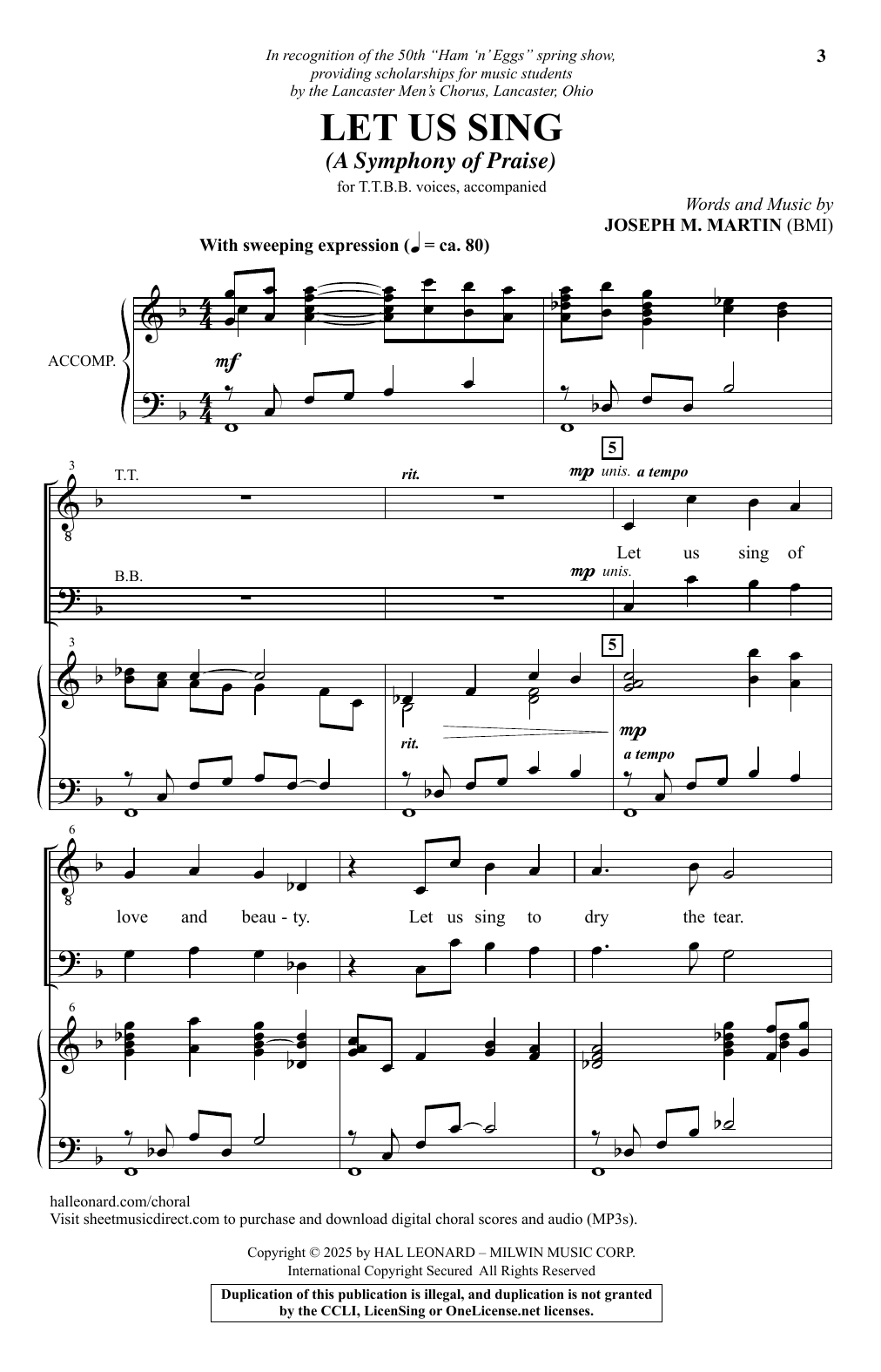 Produktgalerie: Seite 1 von 1 Let Us Sing, Joseph M. Martin, Chor