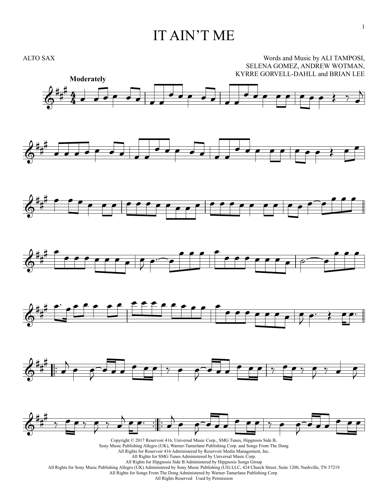 Product gallery: Page 1 of 1 It Ain't Me, Kygo and Selena Gomez