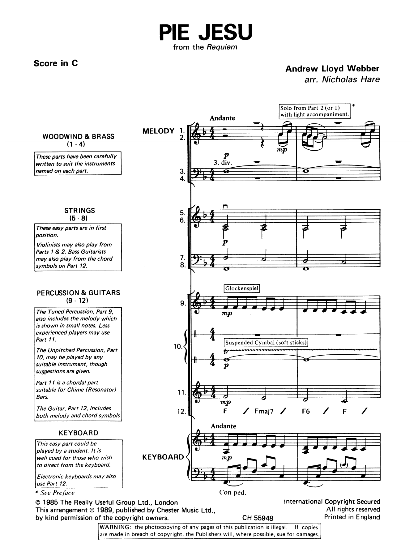 Produktbild zu: Pie Jesu (from Requiem)