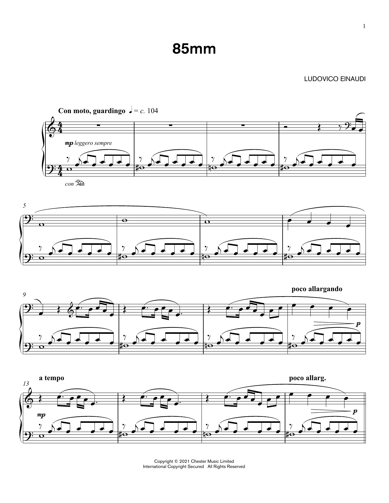 Produktgalerie: Seite 1 von 1 85mm, Ludovico Einaudi, Klavier