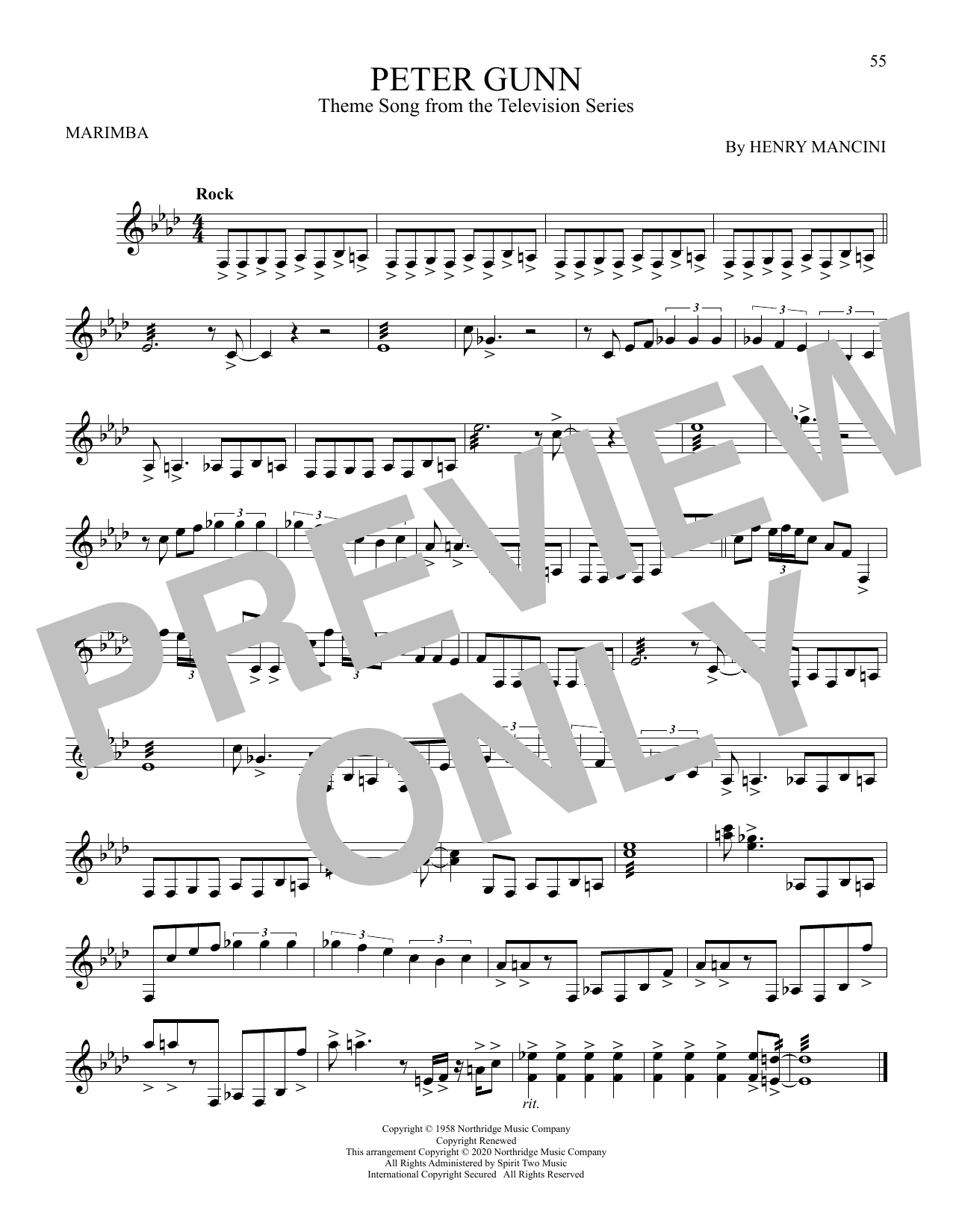 Produktgalerie: Seite 1 von 1 Peter Gunn, Henry Mancini, Marimba