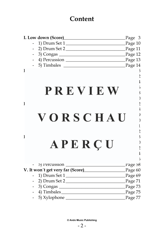 Produktgalerie: Seite 4 von 11 5 Ensemble Pieces for five Percussionists, , Percussion Ensemble Quintet