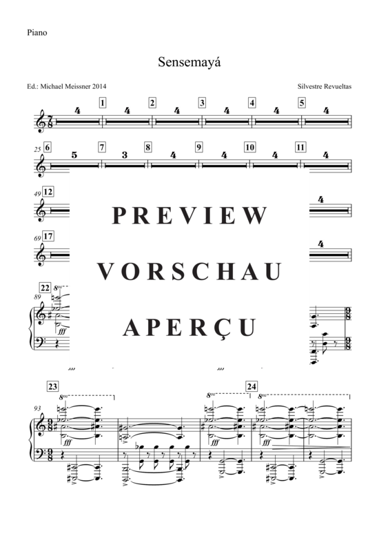 Produktgalerie: Seite 3 von 5 Sensemaya , , (Klavier)