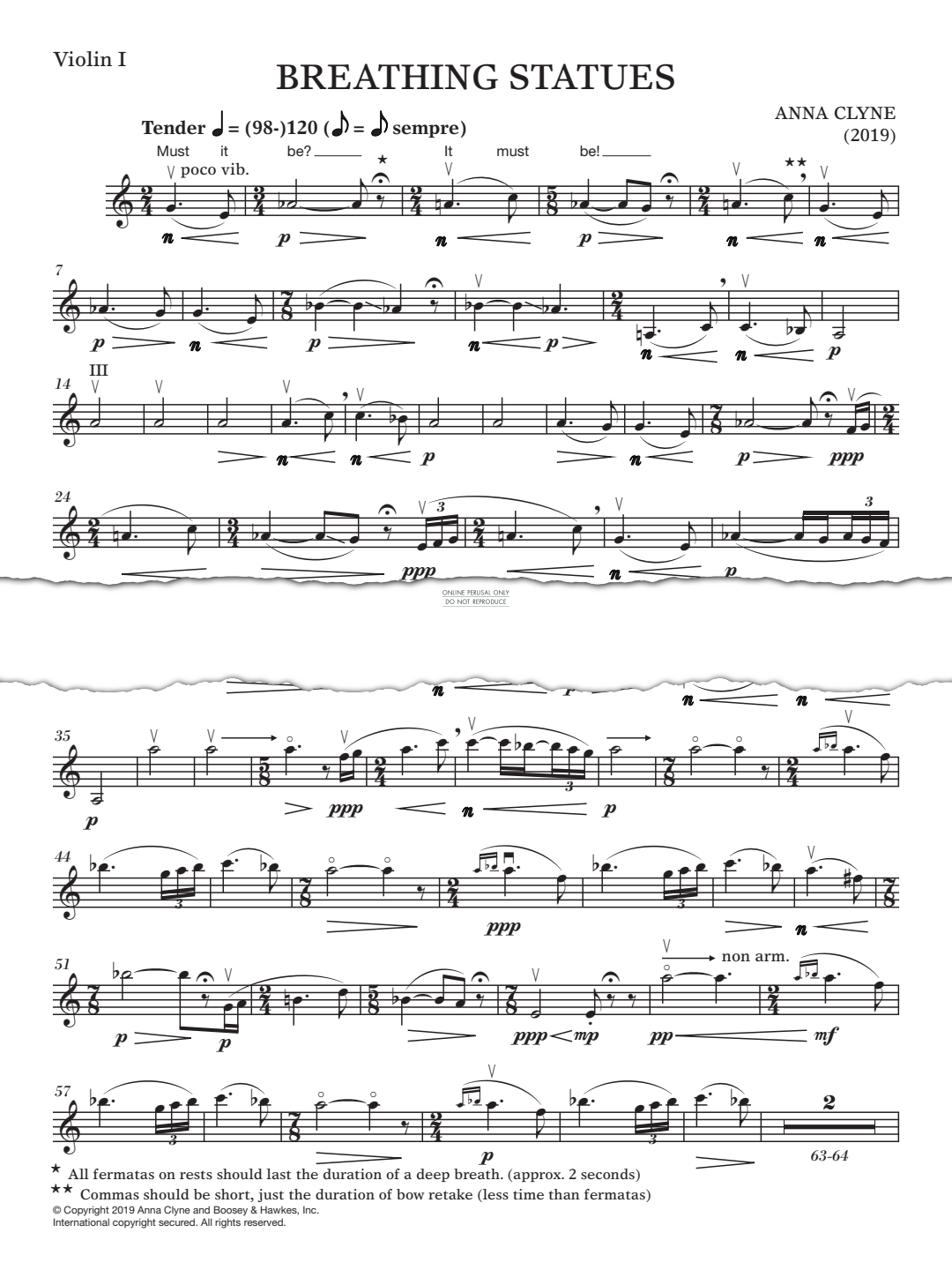 Produktgalerie: Seite 1 von 1 Breathing Statues, Anna Clyne, Quartett