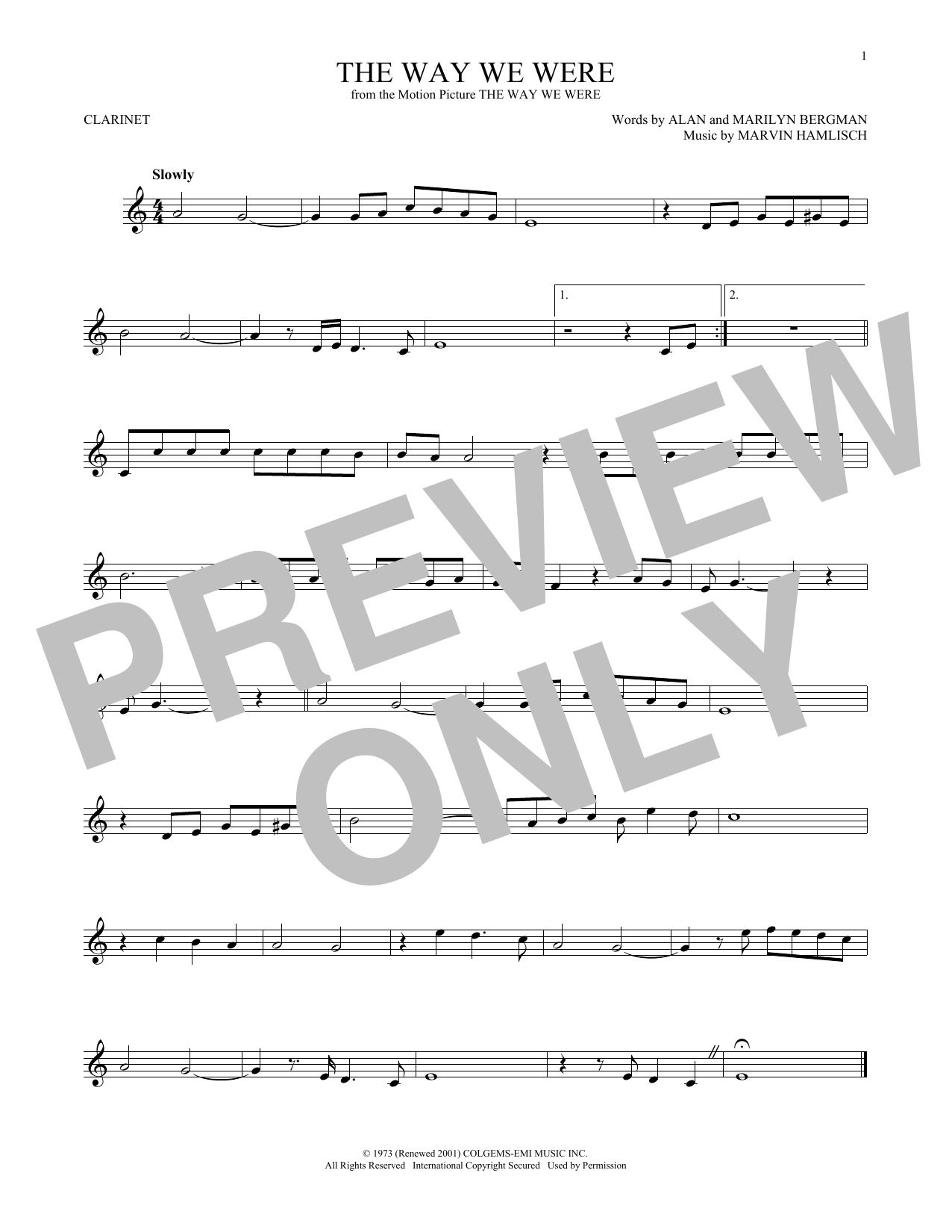 Product gallery: Page 1 of 1 The Way We Were, Barbra Streisand