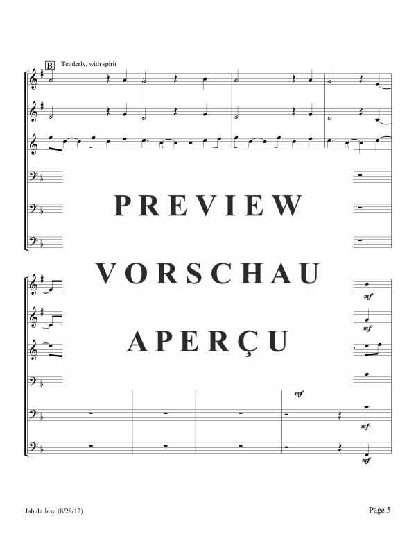 Produktgalerie: Seite 7 von 11 Jabula Jesu, , BlechblÀser Sextett
