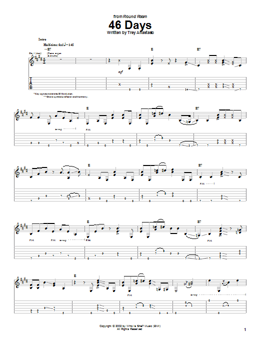 Produktgalerie: Seite 1 von 1 46 Days, Phish, Gitarre