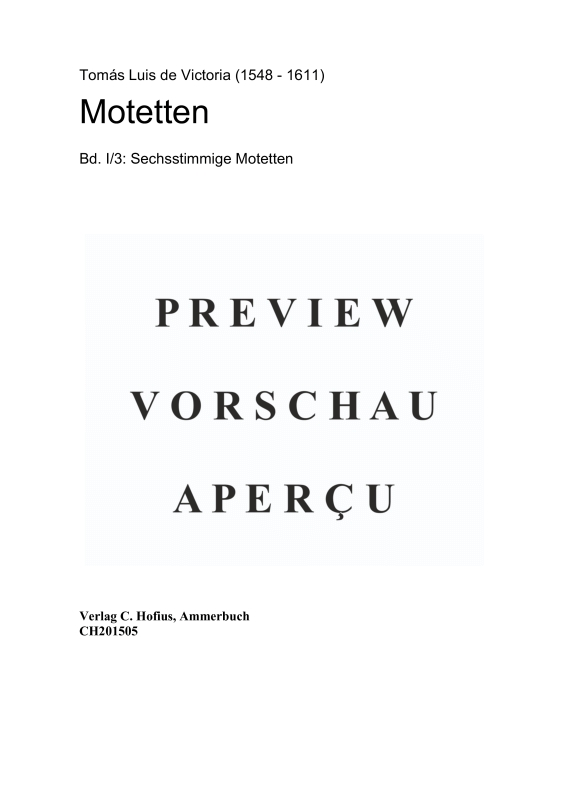 gallery: Sechsstimmige Motetten, , (Gemischter Chor)