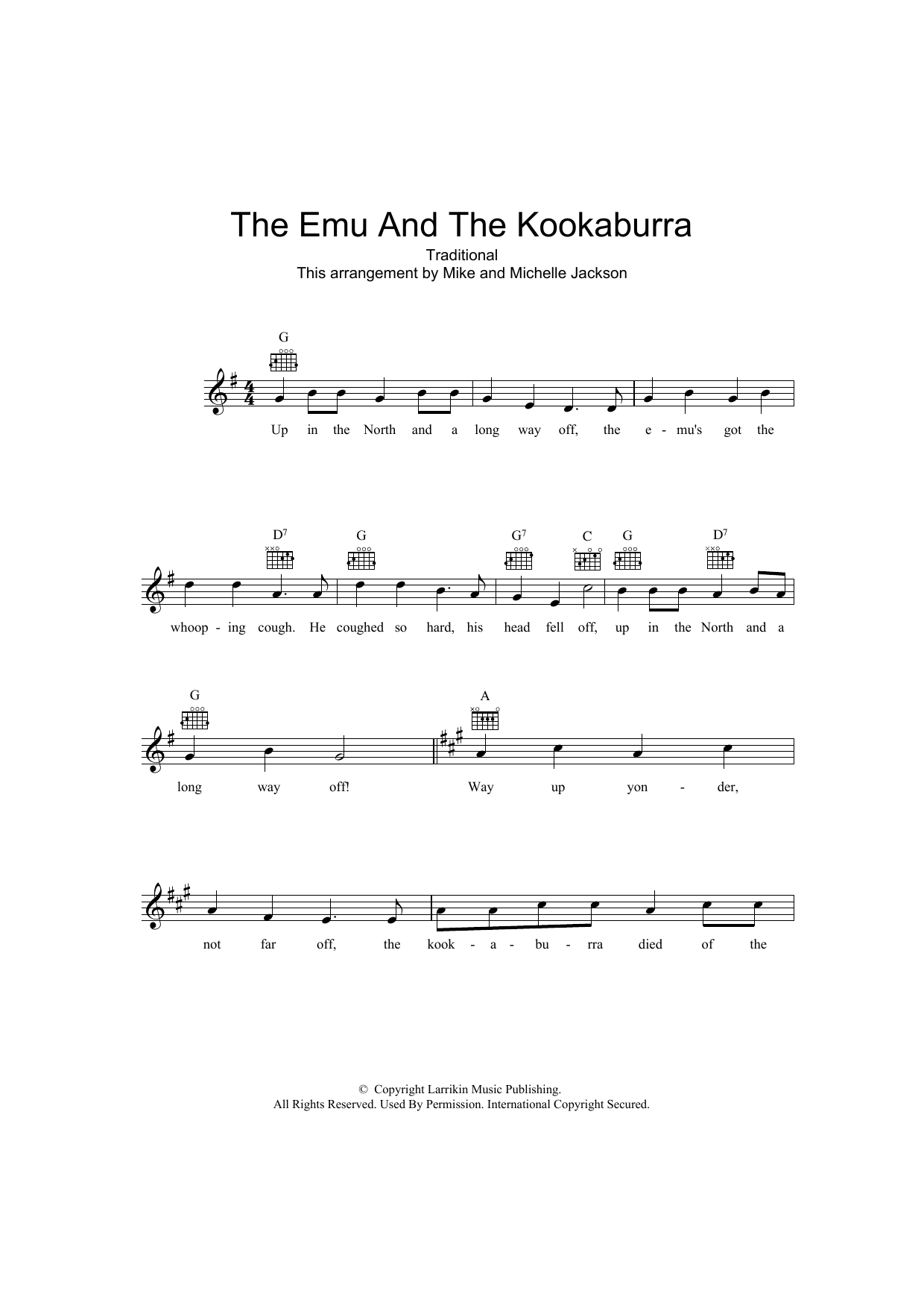 Product picture to: The Emu And The Kookaburra