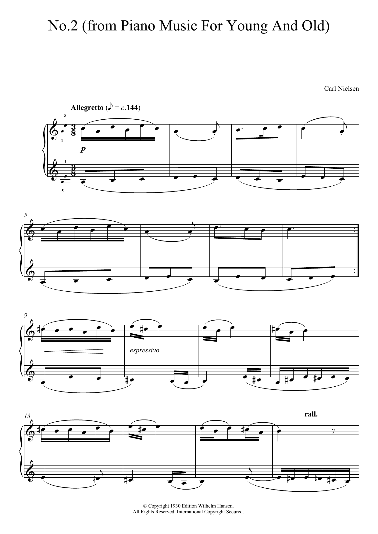Produktbild zu: No. 2 (from 'Piano Music For Young And Old')