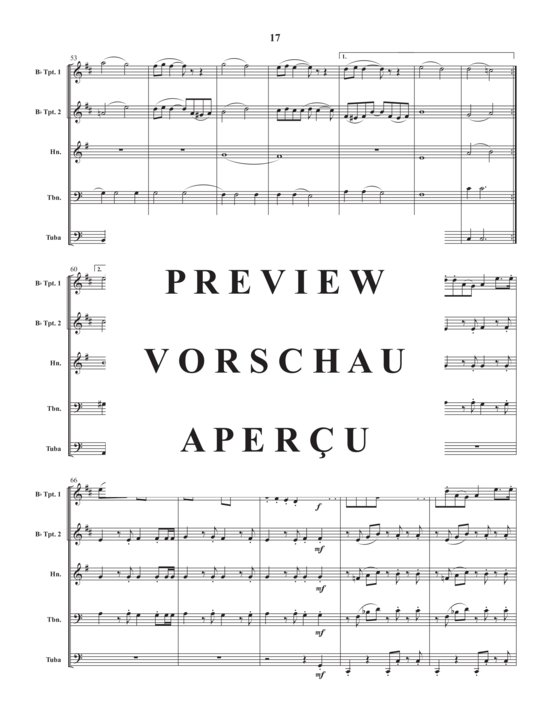 Produktgalerie: Seite 19 von 21 Montreal Suite , , (Blechbläser Quintett)