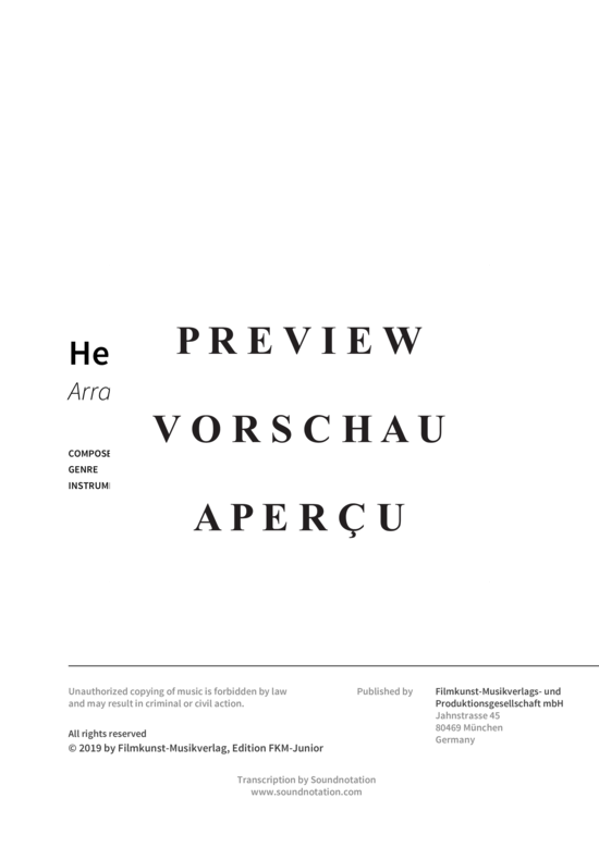 Product gallery: Page 3 of 6 Heidi - Arrangiert für Jazzklavier , , Piano Solo