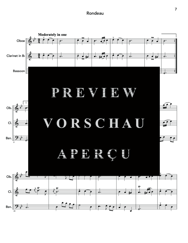 Product gallery: Page 11 of 11 Three Reed Trios, , (woodwind trio oboe, clarinet and bassoon)