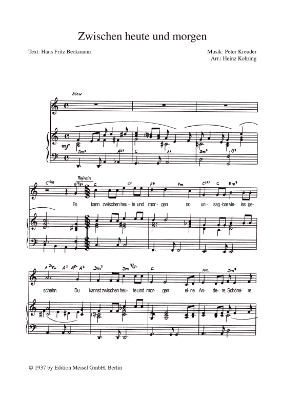 Produktbild zu: Zwischen heute und morgen