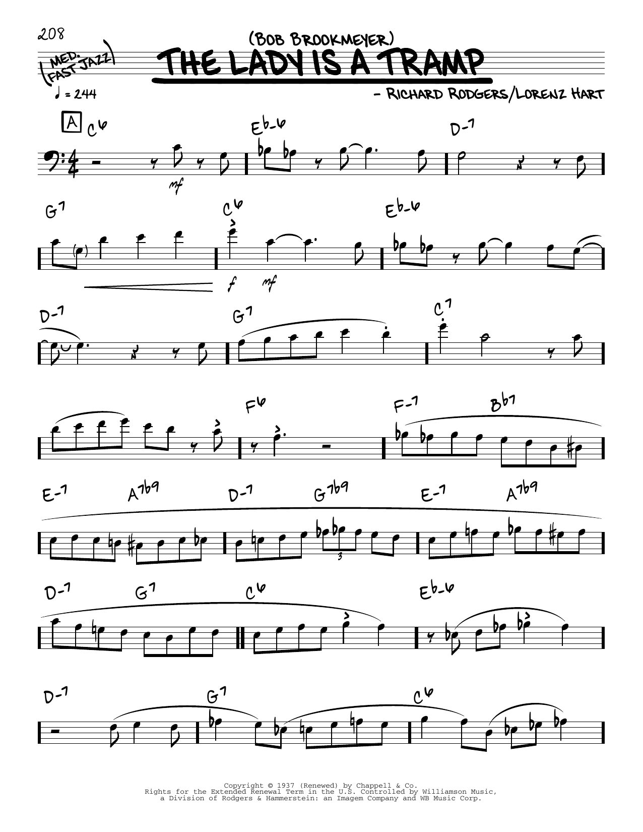 Product gallery: Page 1 of 1 The Lady Is A Tramp (solo only), Bob Brookmeyer