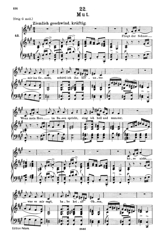 Product picture to: Mut D.911-22 (Winterreise)Franz Schubert