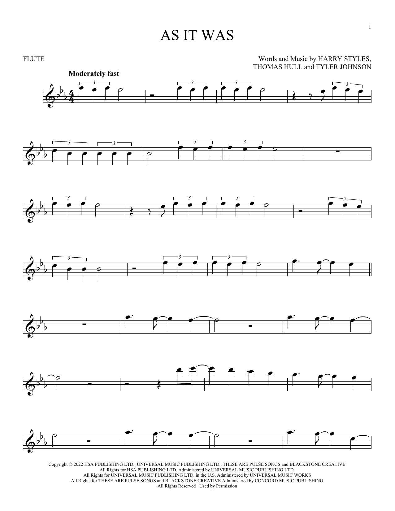 Product gallery: Page 1 of 1 As It Was, Harry Styles