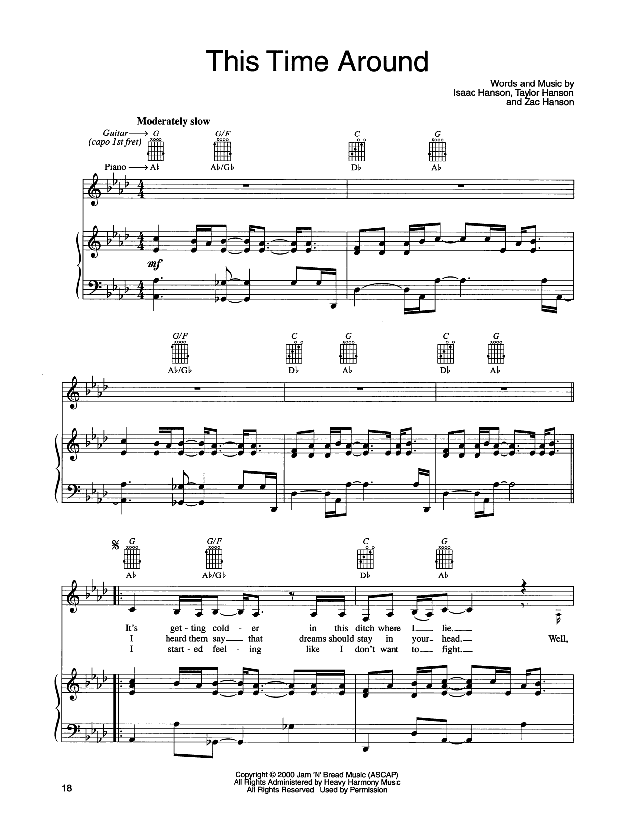 Produktgalerie: Seite 1 von 1 This Time Around, Hanson, Gesang, Gitarre, Klavier