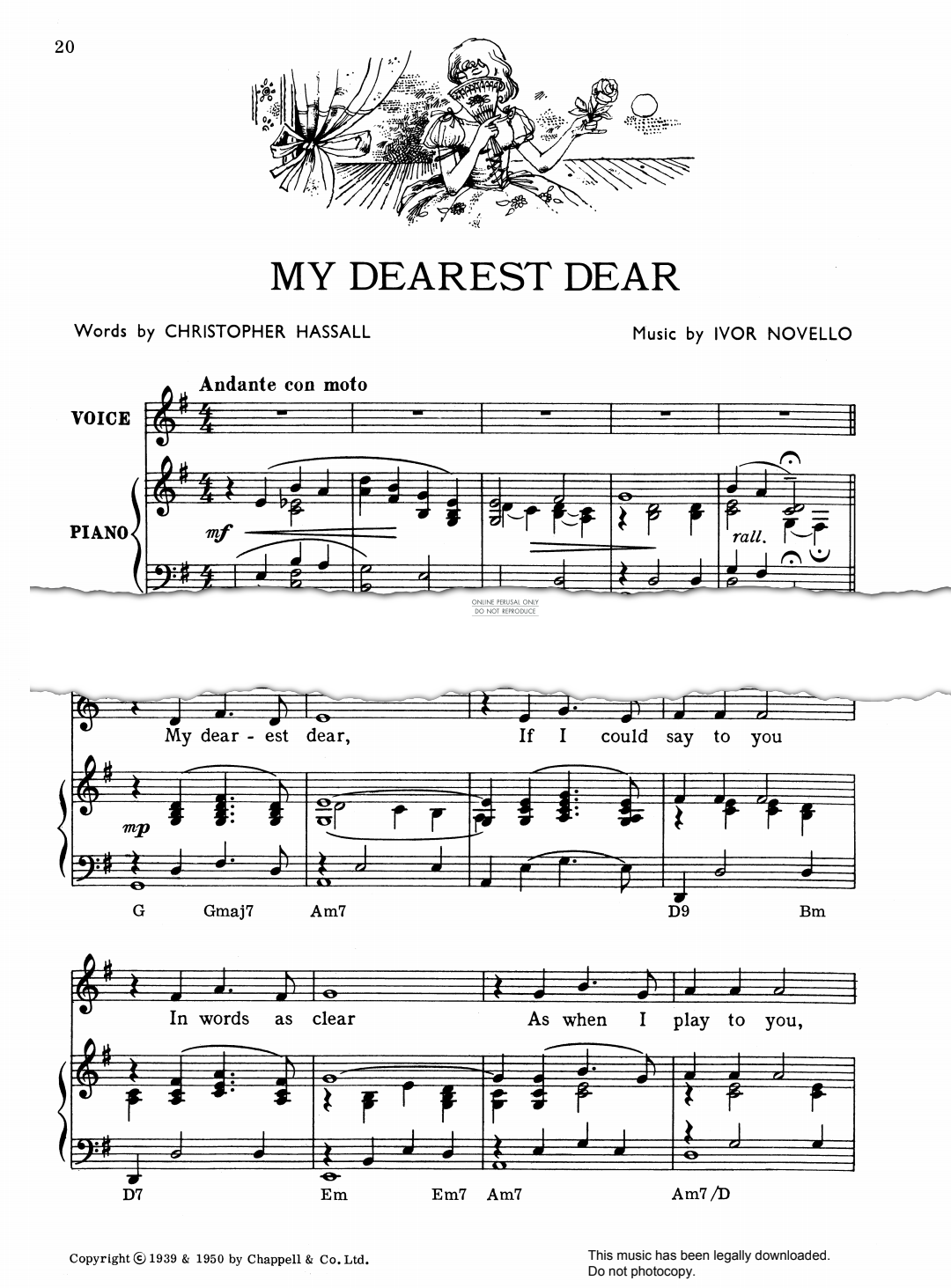 Produktbild zu: My Dearest Dear (from 'The Dancing Years')