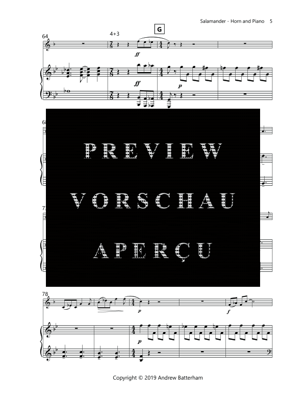Produktgalerie: Seite 9 von 11 Salamander, , (Horn in F und Klavier)