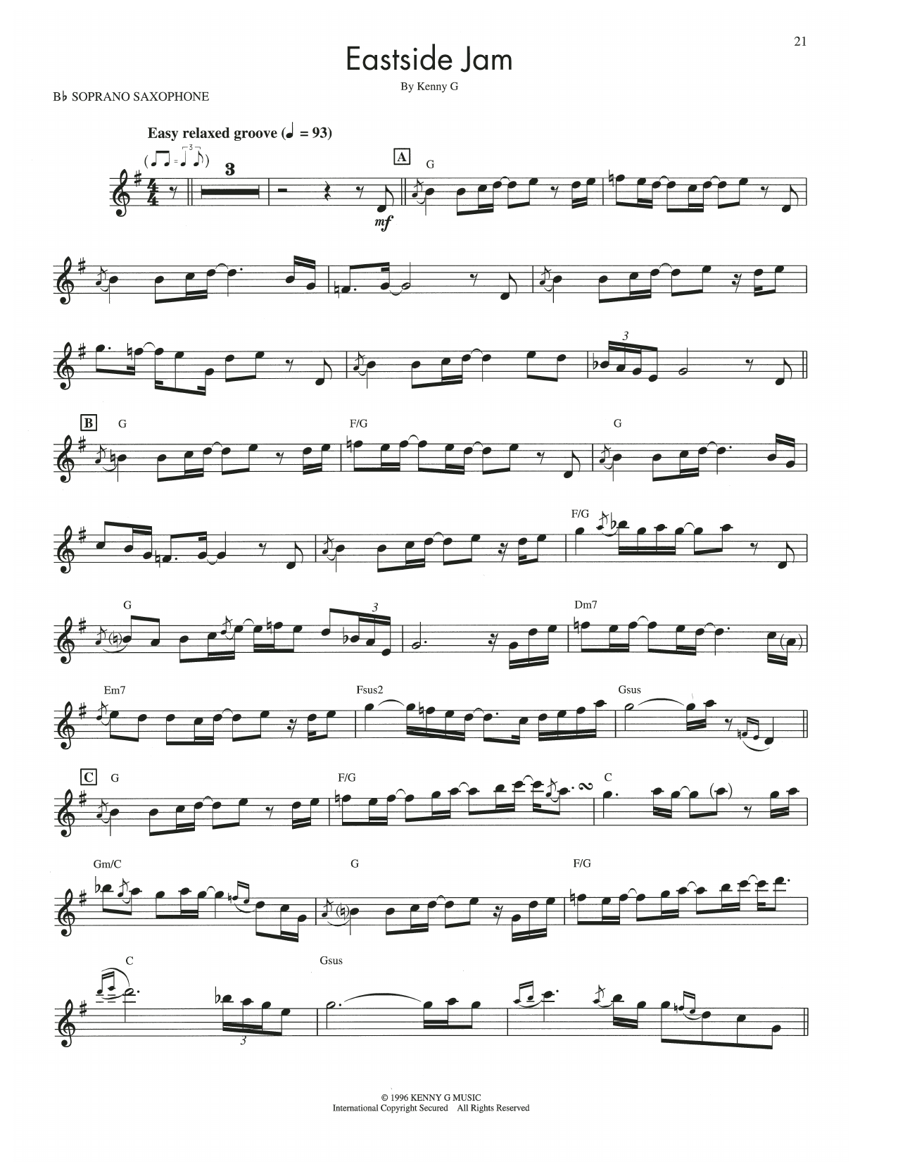 Product gallery: Page 1 of 1 Eastside Jam, Kenny G