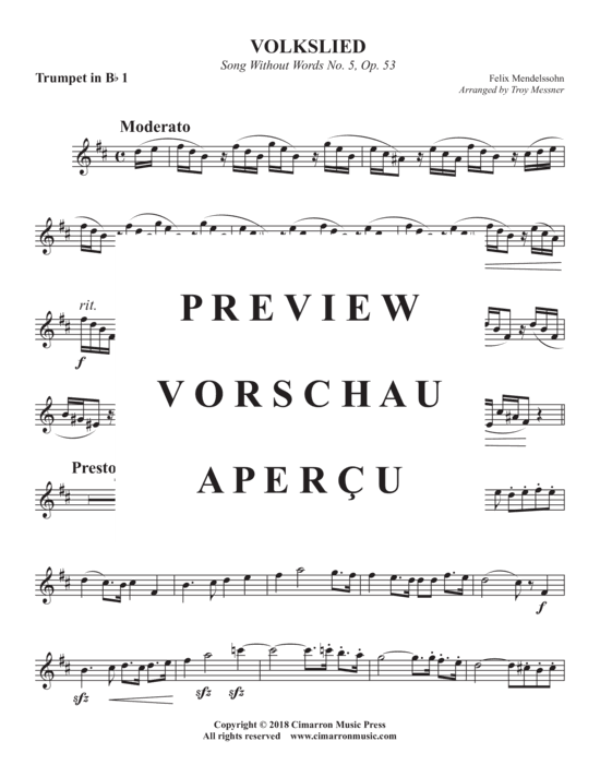 Produktgalerie: Seite 8 von 17 Volkslied , , (Blechbläser Quintett)