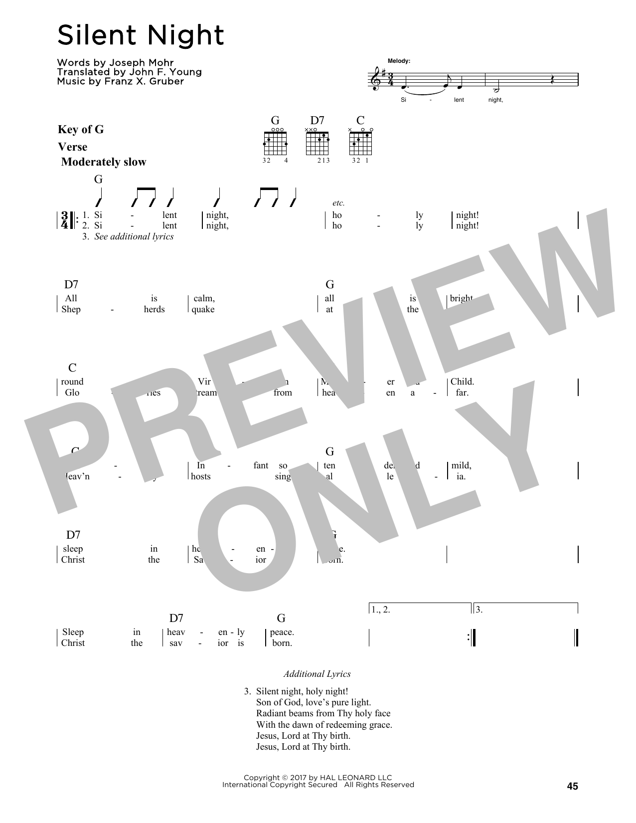 Product gallery: Page 1 of 1 Silent Night, Franz X. Gruber