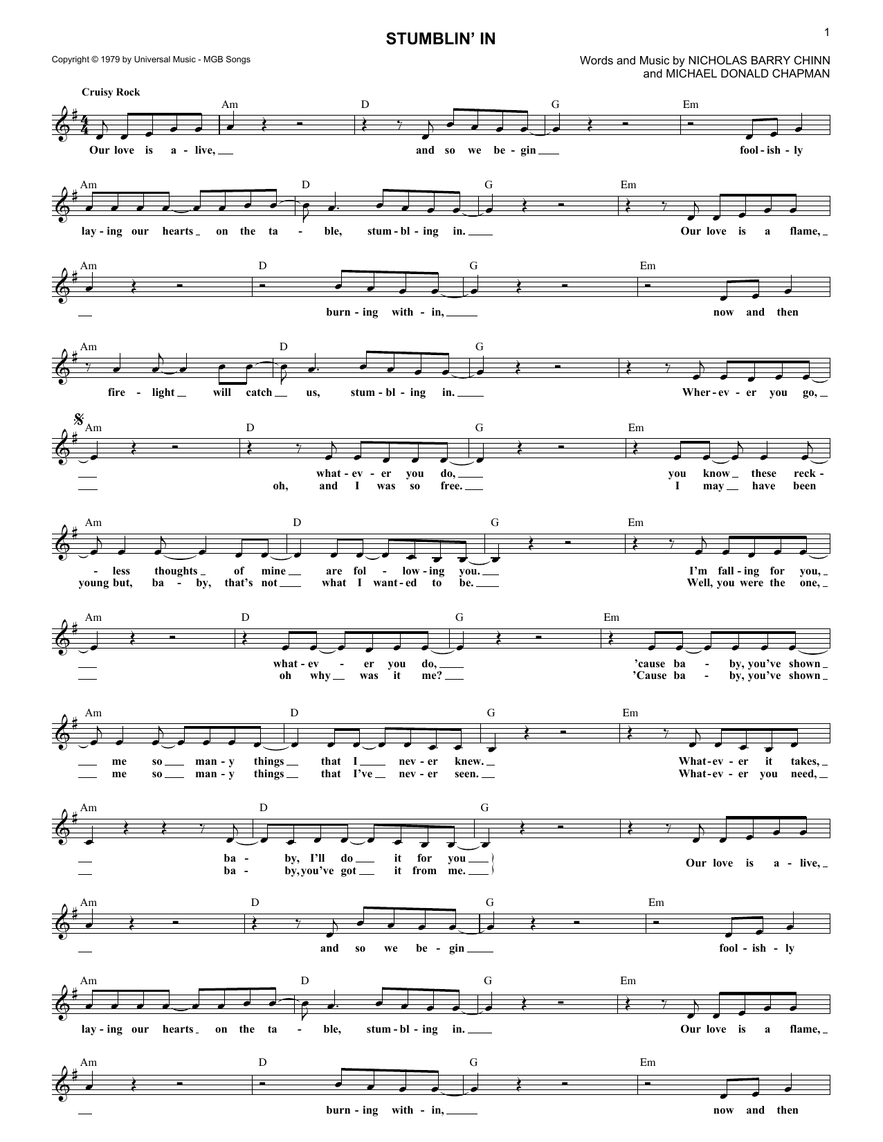 Produktgalerie: Seite 1 von 1 Stumblin' In, Michael Donald Chapman