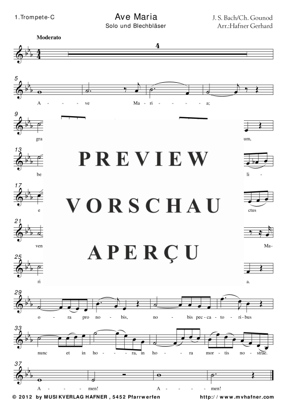Produktgalerie: Seite 8 von 11 Ave Maria, , (Blechbläser Quintett)