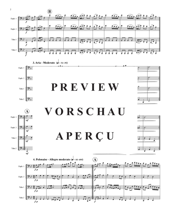 Product gallery: Page 3 of 16 Auswahl aus Notenbüchlein für Magdalena , , (Tuba Quartet: 2x Baritone, 2xTuba)