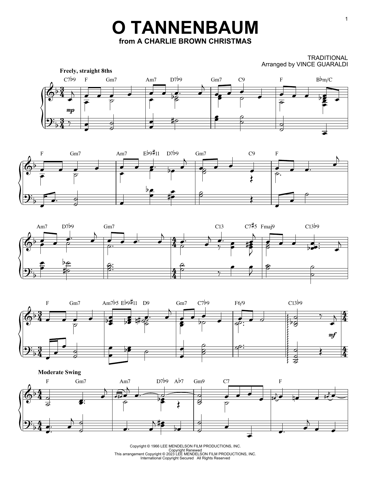 Product picture to: O Tannenbaum [Jazz version] (arr. Brent Edstrom)