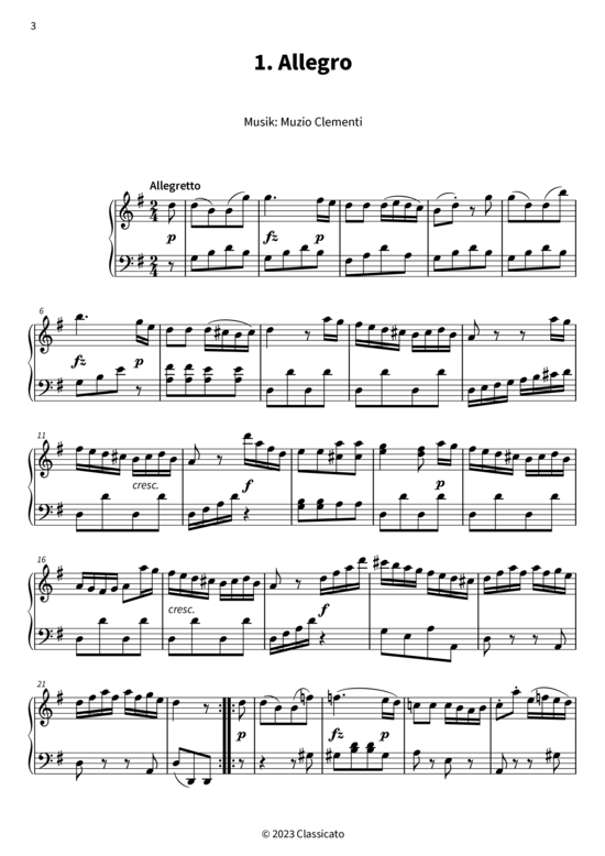 Produktbild zu: Sonatine Nr. 2 Muzio Clementi