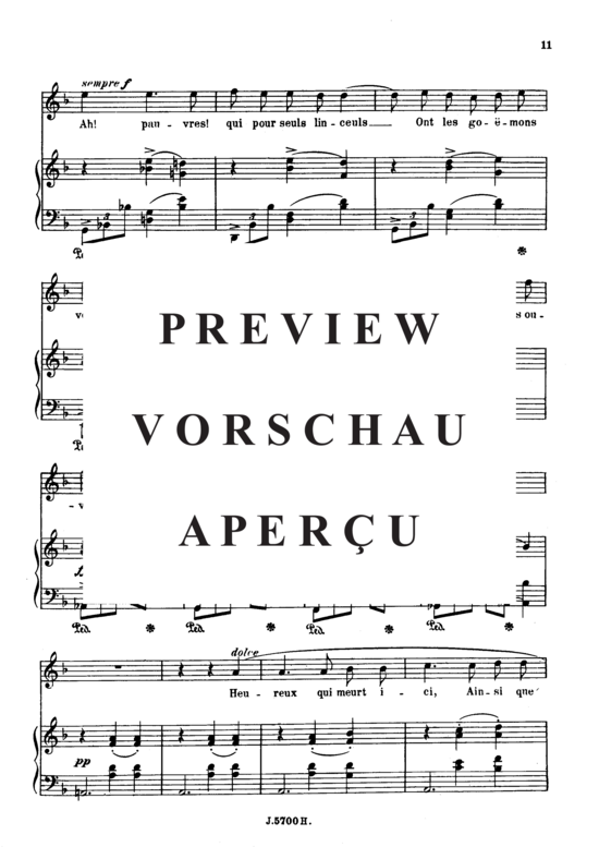 Product gallery: Page 5 of 6 Au cimetière Op.51 No.2, , High Voice and Piano