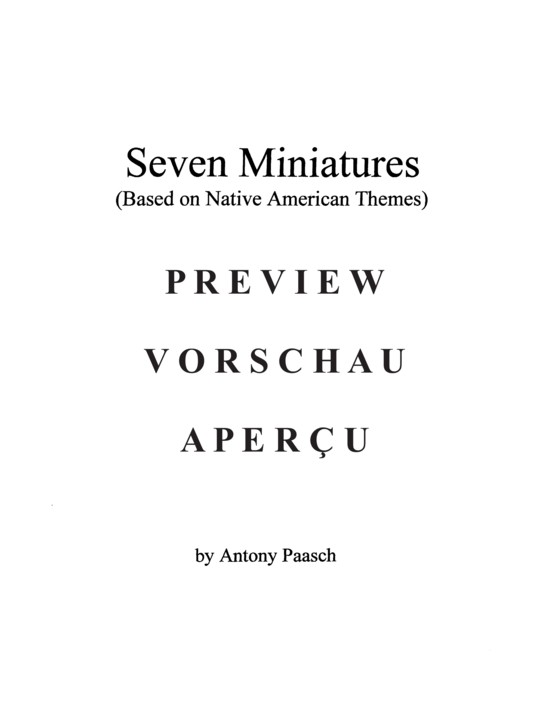 Product gallery: Page 11 of 18 Seven Miniatures , , (Duet for euphonium + tuba)