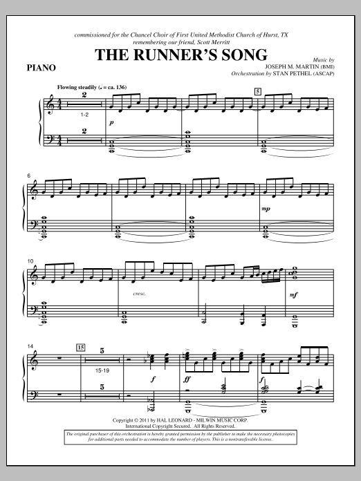 Produktbild zu: The Runner's Song - Piano