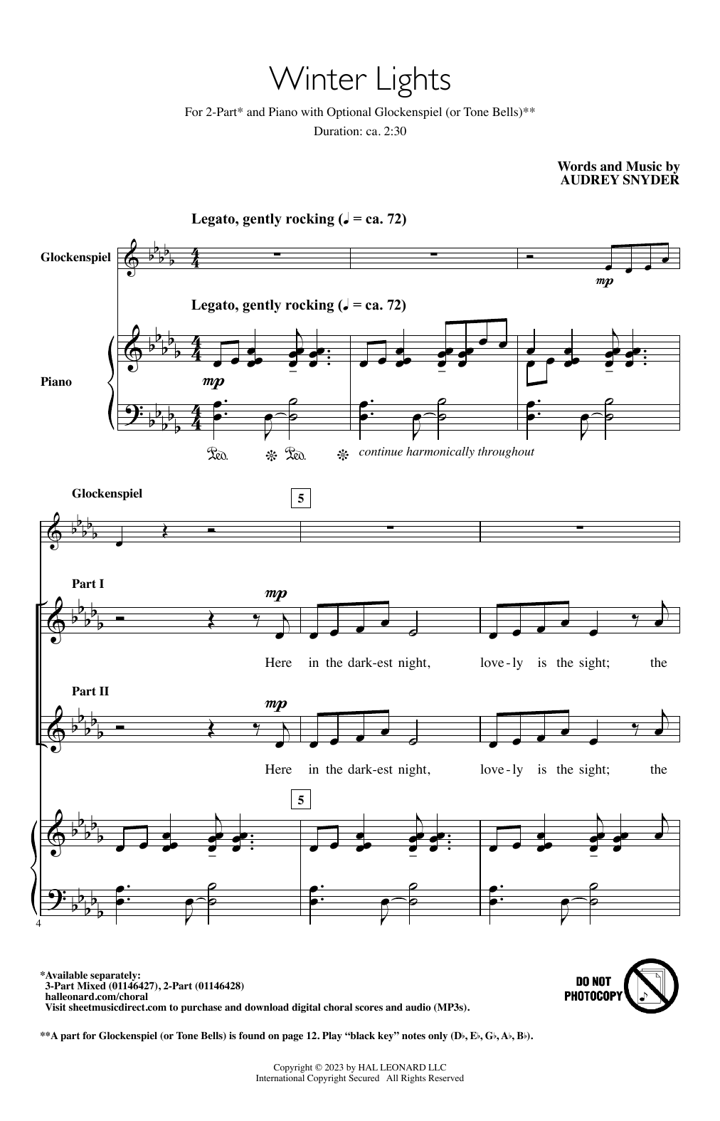 Produktgalerie: Seite 1 von 1 Winter Lights, Audrey Snyder, Chor