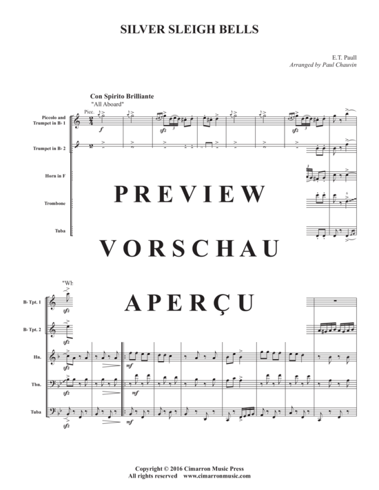 Produktgalerie: Seite 4 von 20 Silver Sleigh Bells , , (Blechbläserquintett)