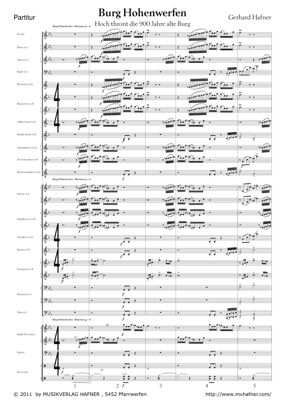 Product gallery: Page 1 of 11 Burg Hohenwerfen, , (large wind orchestra)