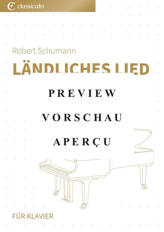 Produktgalerie: Seite 2 von 5 Ländliches Lied - Nr. 20 aus Album für die Jugend op. 68 , , Klavier Solo