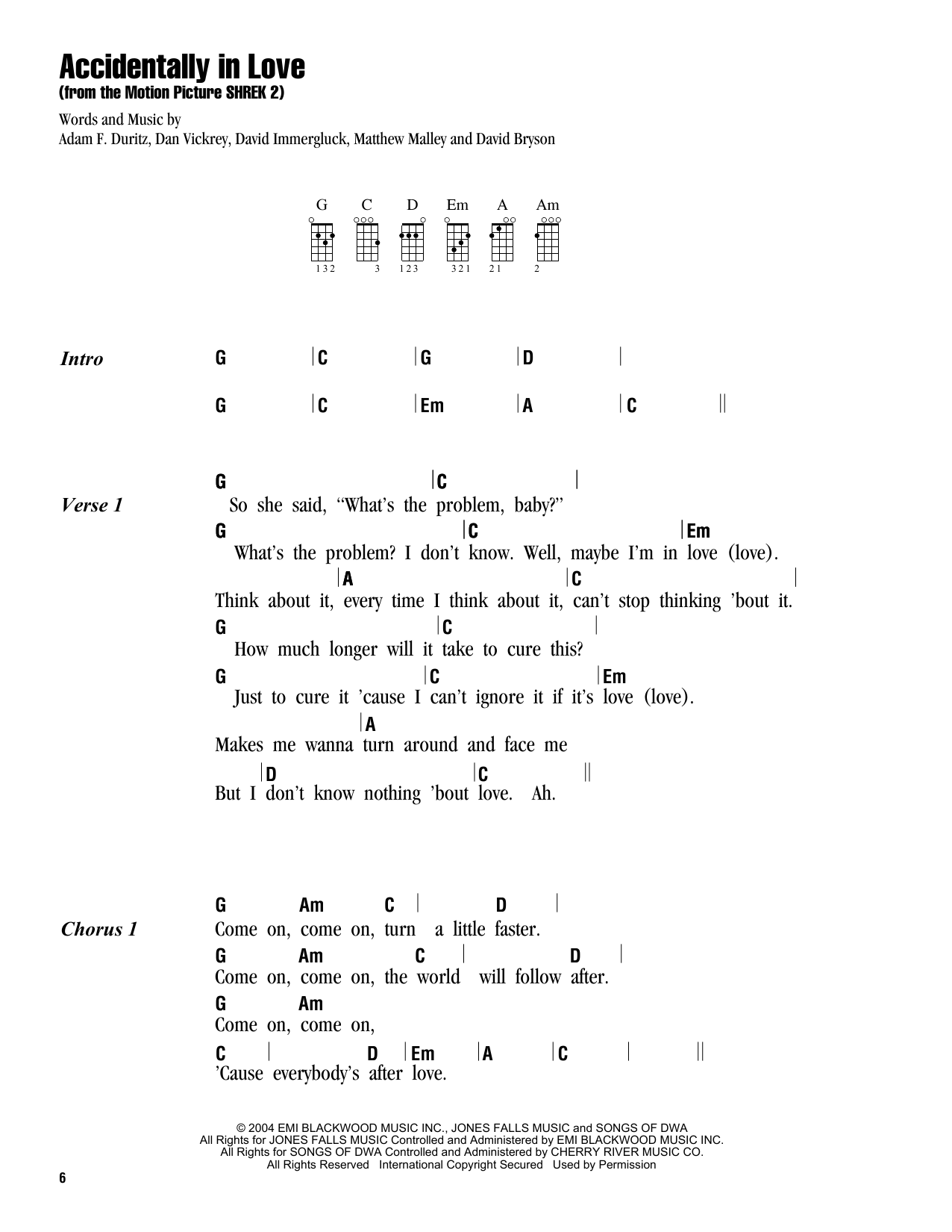 Product gallery: Page 1 of 1 Accidentally In Love, Counting Crows