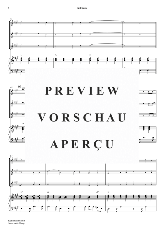 gallery: Home On The Range, American Folk Song, (Violinen Trio + Klavier)