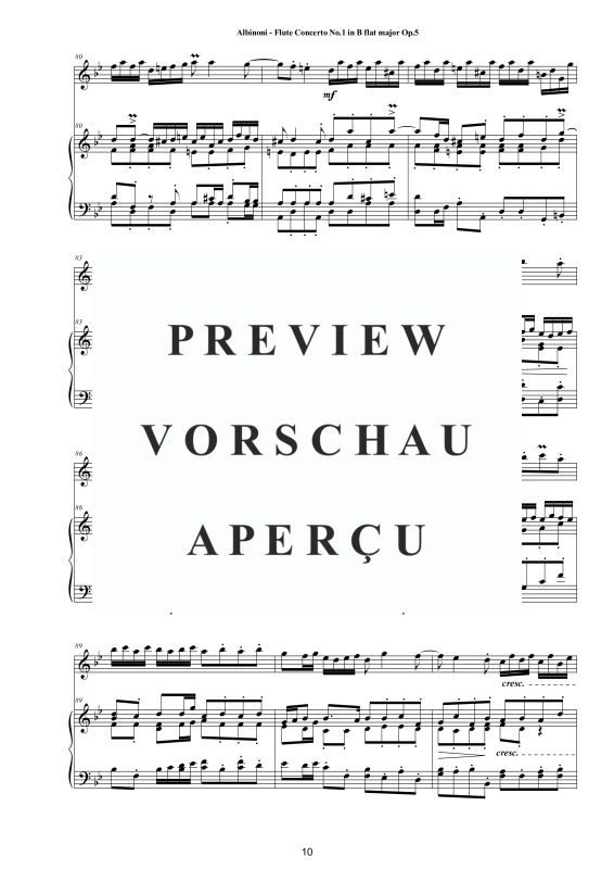 Product gallery: Page 11 of 11 12 Flute Concertos Op.5, , Flute and Piano/Harpsichord