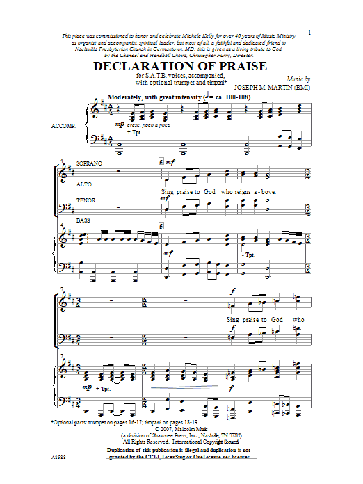 Product picture to: Declaration Of Praise