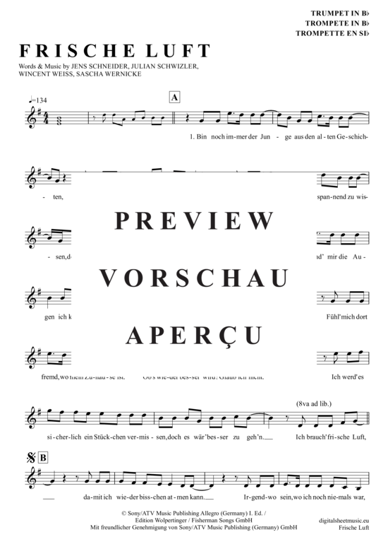gallery: Frische Luft , Weiss, Wincent, (Trompete in B)